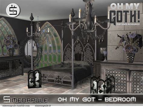 The Sims Resource Oh My Goth Bedroom