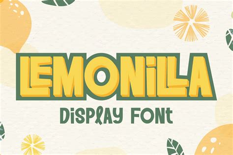 Lemonilla Quirky Display Font Creative Market