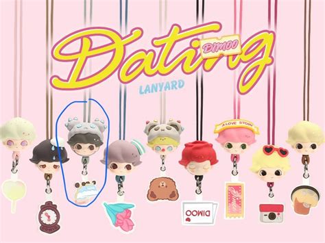 Authentic Popmart Dimoo Dating Lanyard Series Hobbies Toys Toys