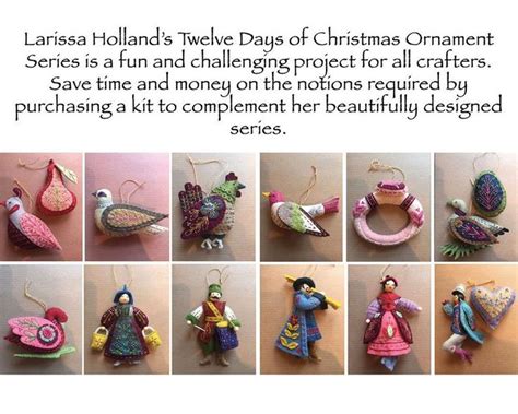 Twelve Days Of Christmas Ornament Supply Kit Diy Felt Etsy