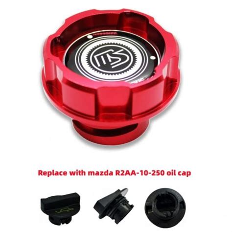 Red Aluminum ENGINE Oil Cap For Mazda 2 3 5 6 WAGON MIATA MX 5 CX 3 CX