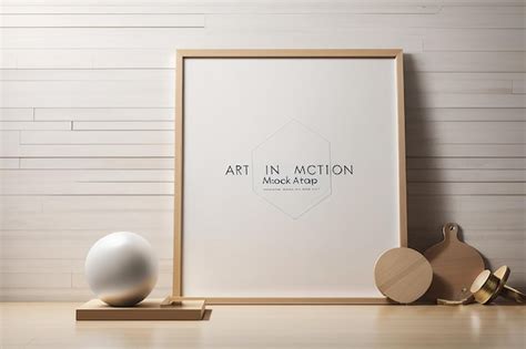 Premium Photo Dynamic Art Showcase Customizable Motion Mockup