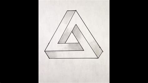 How To Draw A Penrose Triangle Youtube