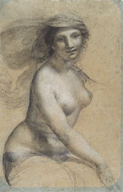 A Seated Female Nude Attributed To Pierre Paul Prud Hon Mia