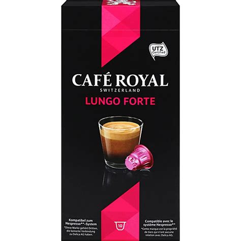 Achat Caf Royal Capsules De Caf Lungo Forte Compatible Syst Me