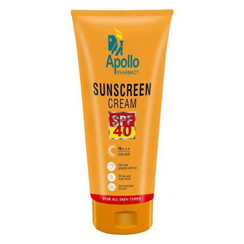 Buy Apollo Pharmacy SPF 40 PA+++ Sunscreen Cream, 60 gm | 19 Minutes Delivery | Apollo Pharmacy