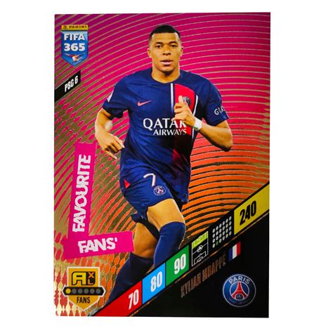 Fifa Karta Kylian Mbappe Panini Fans Favourite Psg Psg