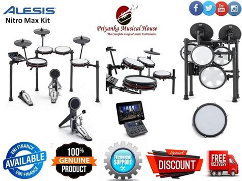 Red Brass Alesis Nitro Max Kit At Piece In New Delhi Id