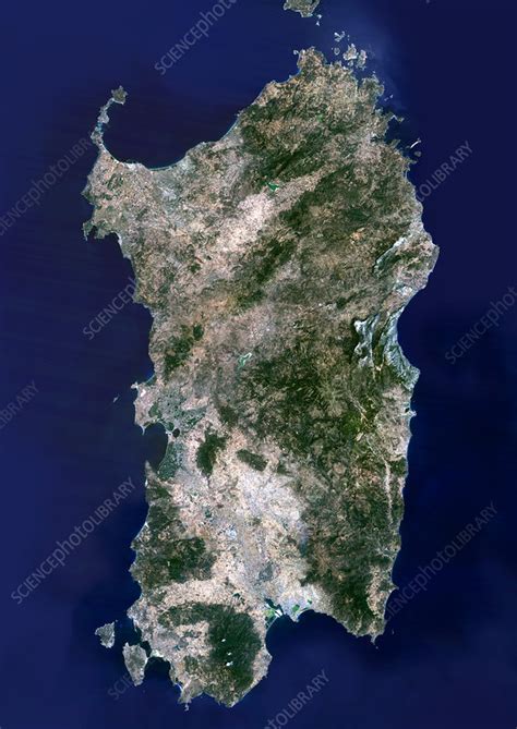 Sardinia Satellite Image Stock Image E680 0195 Science Photo Library