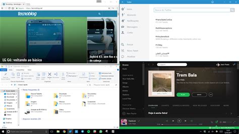 Como Dividir A Tela No Windows 10 Computador Tecnoblog