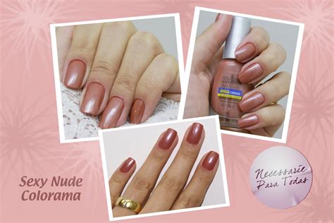 Necessaire Para Todas Esmalte Da Semana Sexy Nude Da Colorama