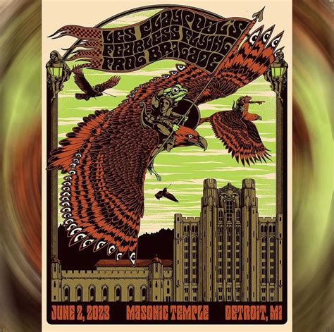 Tonight’s Frog Brigade poster for Detroit, MI (6/2/23) : r/Primus