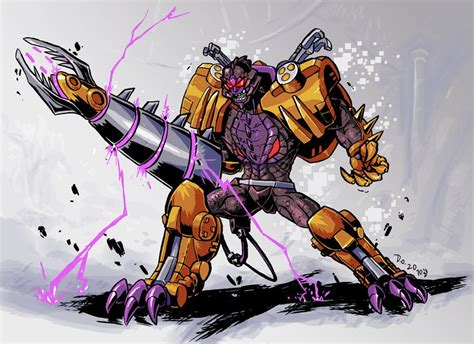 Megatron T Rex Art