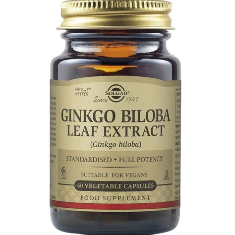 Solgar Gingko Biloba Leaf Extract 60veg Caps Pharm24 Gr