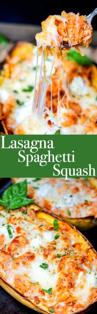 Lasagna Stuffed Spaghetti Squash Domestic Superhero