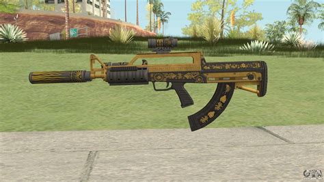 Bullpup Rifle Three Upgrade V6 Main Tint Gta V Para Gta San Andreas