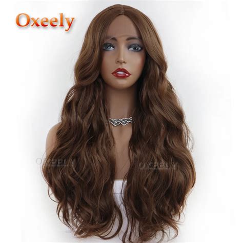 Oxeely Body Wave Lace Front Wigs Glueleess Synthetic Lace Front Wigs