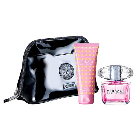 Versace Bright Crystal zestaw woda toaletowa 90 ml balsam do ciała