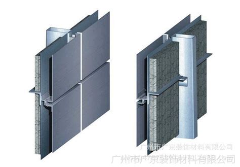 铝单板幕墙安装结构示意图