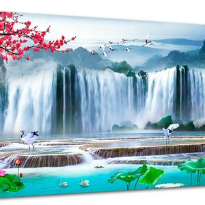 Tela Canvas Paisagem Cachoeira 120x80 Horizontal 5 Leroy Merlin