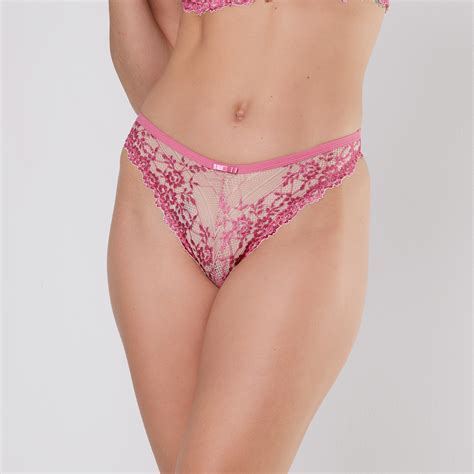 Calcinha De Renda Nude E Rosa Suspiro Ntimo