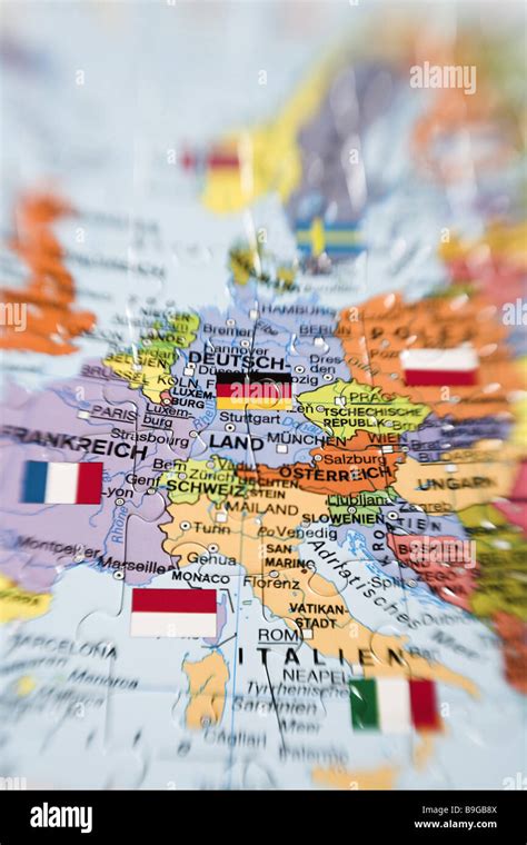 Puzzle map Europe detail Stock Photo - Alamy