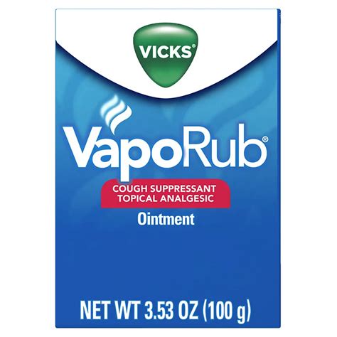 Vicks Vaporub Cough Suppressant Topical Analgesic Ointment Shop Medicines And Treatments At H E B