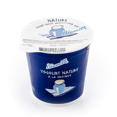 Biomilk Joghurt Nature Griechische Art 150g Bio