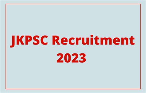 JKPSC Recruitment 2023 Last Date To Apply Online For 285 Assistant