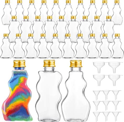 Amazon Yaomiao 30 Packs 2 5 Oz Plastic Sand Art Bottles With Lids