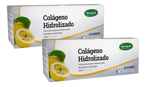 Pack Colageno Hidrolizado Polvo Sobres Springlife Cuotas Sin