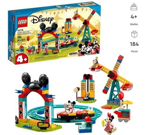 Lego Parque De Diversões - Lego Disney Parque De Diversões Do Mickey E Sua Turma 10778 | Frete grátis