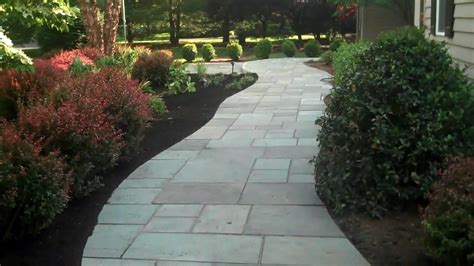 Natural Stone Walkway Installed W Chris Orser Landscaping Youtube