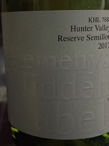 Kemenys Hidden Label Reserve Semillon | Vivino US