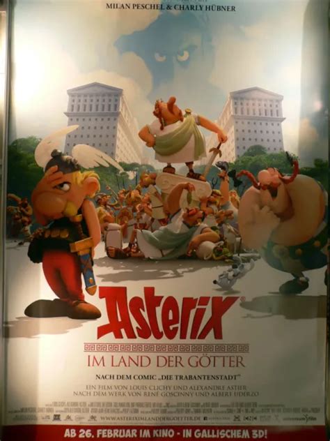 ASTERIX IM LAND der Götter Filmposter 120x80cm gerollt EUR 18 00