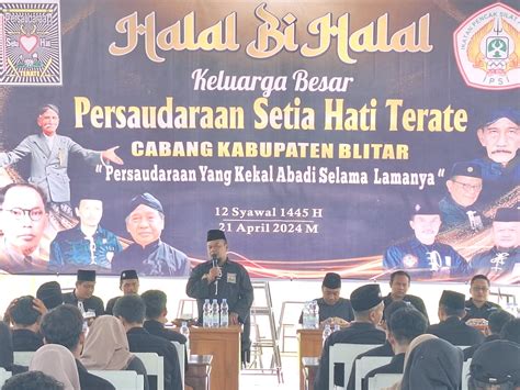 Psht Blitar Gelar Halal Bihalal Akbar Dihadiri Ratusan Pesilat