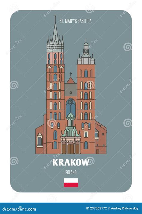 St Bazylika Maryi W Polsce Krakowskiej Symbole Architektoniczne Miast