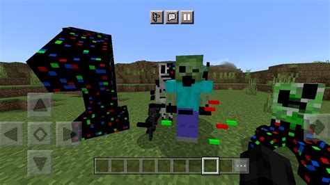 Minecraft Infected By Pibby Glitch Mod In Minecraft Pe Youtube