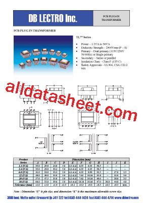TL77-2F-36 Datasheet(PDF) - DB Lectro Inc