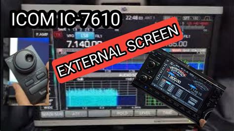 ICOM IC 7610 EXTERNAL DISPLAY 20 YouTube