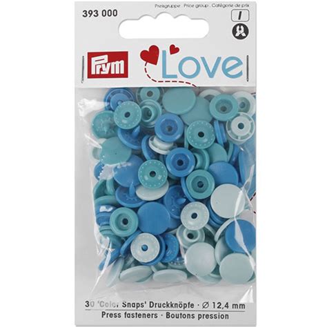 Prym Love Druckkn Pfe Color Snaps Mm Blau St N Hwelt Flach