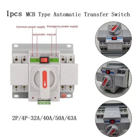 INTERRUTTORE TRASFERIMENTO MCB Portatile ATS Dual Power Interruttore