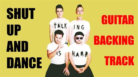 Shut Up And Dance Walk The Moon Hd Guitar Backing Track Youtube