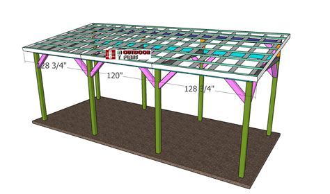 Pavilion Lean To Roof Plans Myoutdoorplans