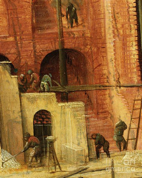 Construction Detail From Tower Of Babel Painting By Pieter The