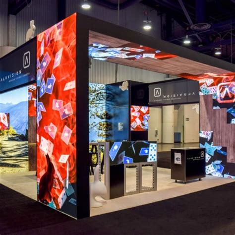 Trade Show Booth Design Ideas - LED Tiles Display and Panels