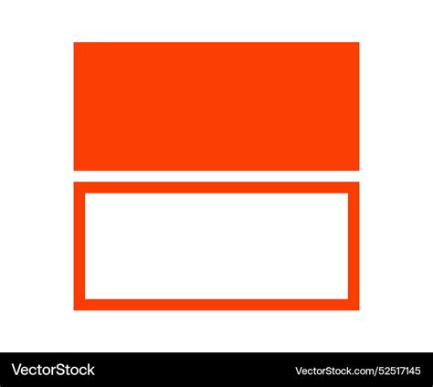 Rectangle geometric outline and shape Royalty Free Vector