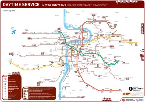 Transit Maps: Official Map: Prague Integrated Transport, 2012