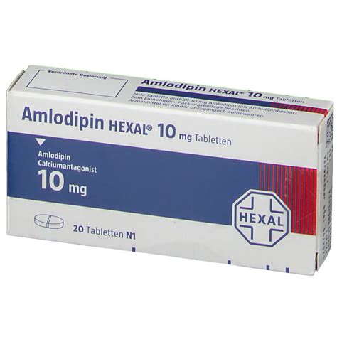 Amlodipin HEXAL 10 Mg 20 St Mit Dem E Rezept Kaufen Shop Apotheke