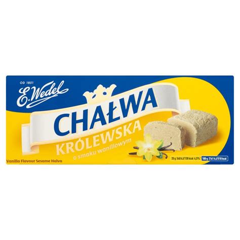 E Wedel Chałwa królewska o smaku waniliowym 250g Delikatesy Dwójka